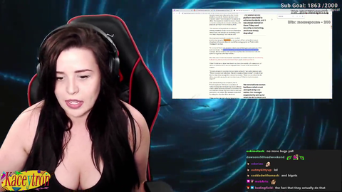 Kaceytron on losing her sub button after former Twitch moderation staff confirms years later that they were trying to find a way around the rules to push her off the site
