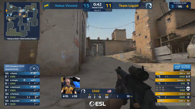 S1mple 360 shot on IEM Katowice 2020 - Quarterfinals