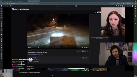 Nymn can't stop laughing at crying woman being emotional over his clip