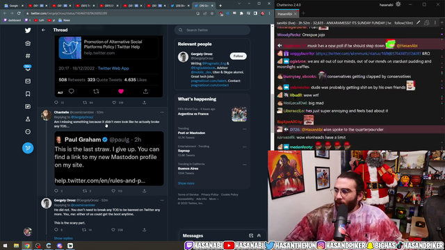 Hasan decides the fate of Twitter's CEO
