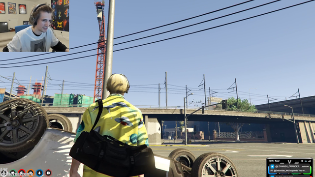 The entire server rally's against a car gone rogue