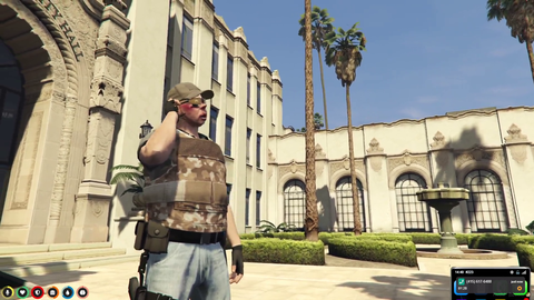 Moon (Lenny Hawk) breaks a cop after calling in a crime