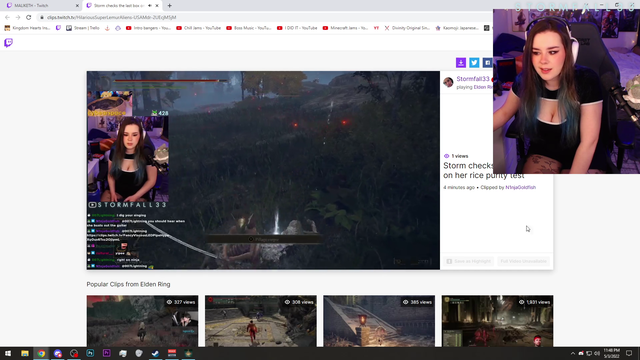 Streamer realizes the sins she has committed