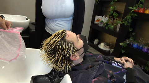 Cyr's frosted tips are revealed