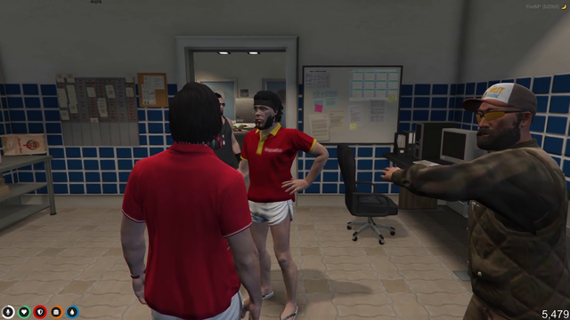 Ai Missouri always interrupting the men's talk