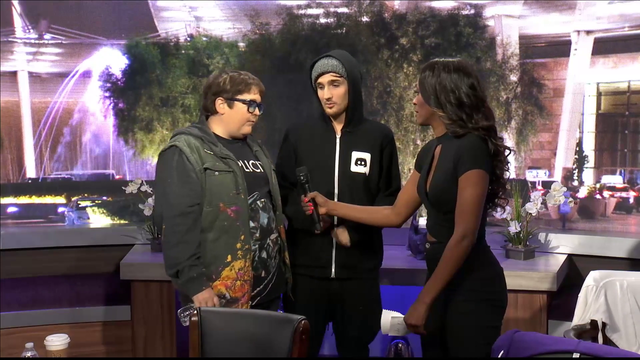 Mitch and Andy rapping