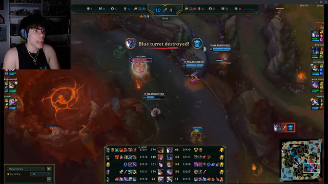 Dantes get excited casting and almost throws up