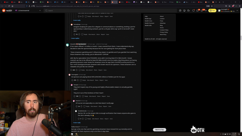 Adin Ross messages in Asmon Chat