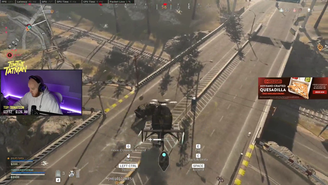 Tim Hailmarys a helicopter for a team wipe..