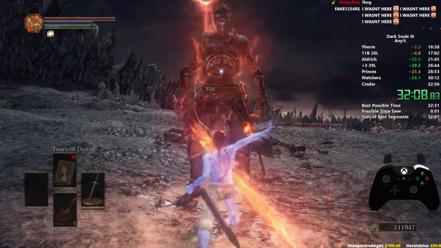 Dark Souls 3 Speedrunner thanks Alinity