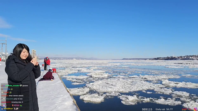 Iceberg migration in Quebec