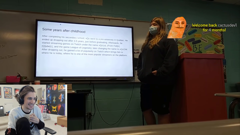 xQc struggles to watch his viewers presentation