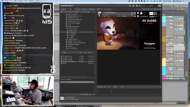 Mike Shinoda from Linkin Park adds a KK Slider vocal into the Europop beat he made on stream
