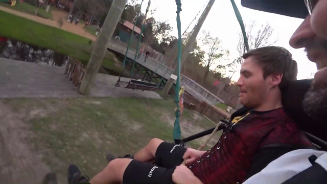 Will, Cyr, and PeachJars enjoy a swing without Nick