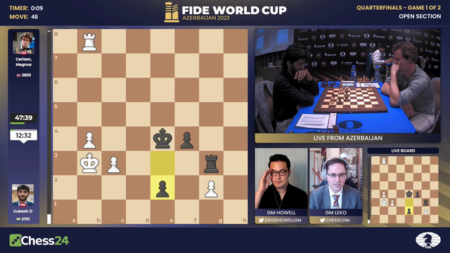 Magnus Carlsen beats INDIAN NO.1 Gukesh D.