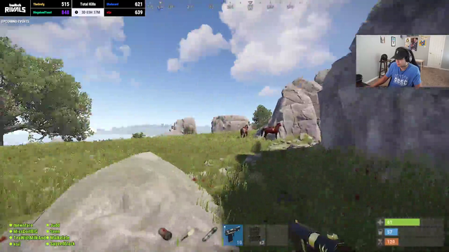 Cameraman221 helps his team in a gunfight