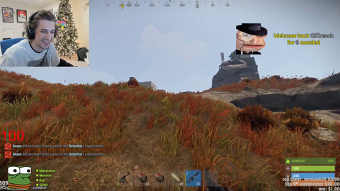 xQc has turned the rust server into a frightened western town.