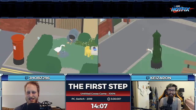 Games Done Quick now showing pronouns after people's name.