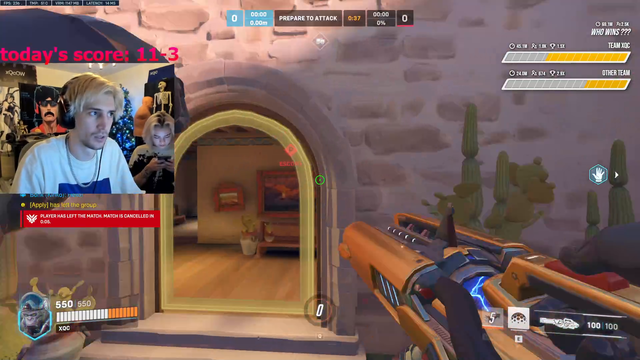 Apply leaves the game so xQc has to spend more time with nyyxxii
