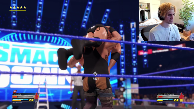 XQC avarage WWE online match.
