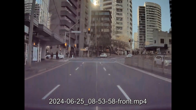 Video footage of a pedestrian getting hit during the 1970s.