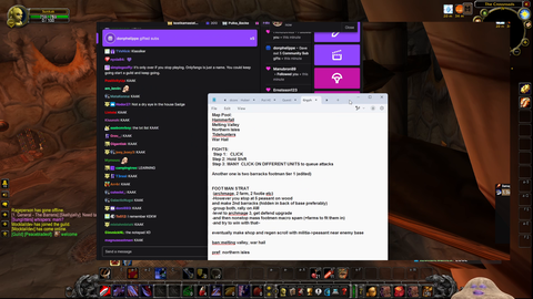 Sunglitters' study document for OF while reminiscing about her time in the guild