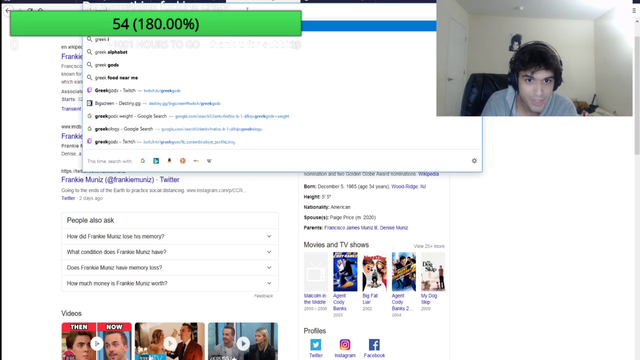 Pretty accurate description of Greek's stream