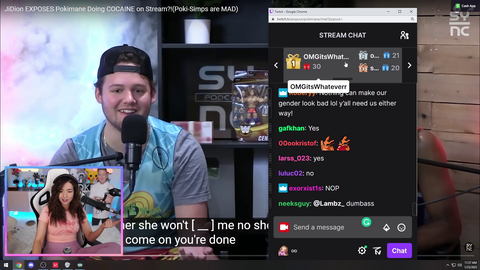 Pokimane on chatters and content creators saying "it's a joke"