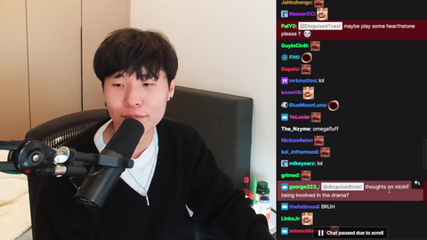 Toast on Mizkif Involving Himself in Valkyrae's Drama