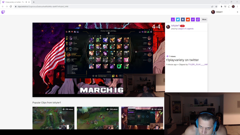 Tyler1 calmly comments on Riot's new champ select 'feature'.