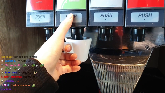 Hachu wanna use Espresso cup for Sprite peepoGiggles