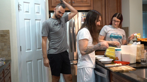 Charlie shows us how to properly crack an egg