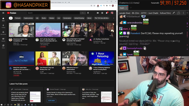 Hasan threatens a child