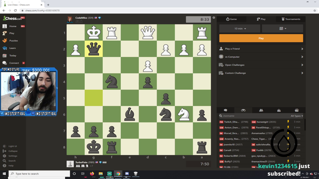 Charlie Has No Filter on Chess Live Stream