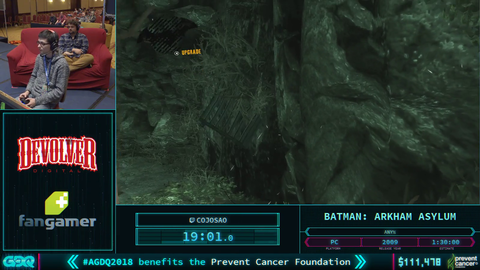 GDQ donation reader falls asleep.