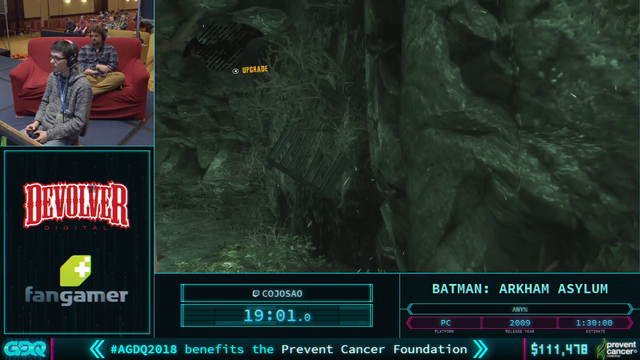 GDQ donation reader falls asleep.