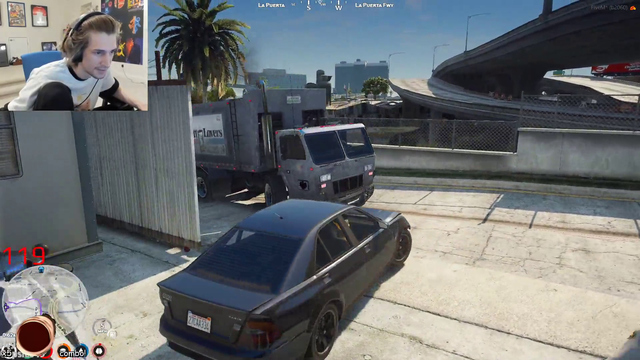 X and Mr.B escape the police