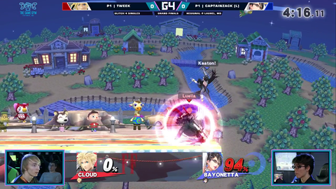 Smash 4 caster accidentally makes a dick joke
