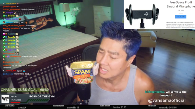 Vansama tries out ASMR with his new 3DIO Microphone