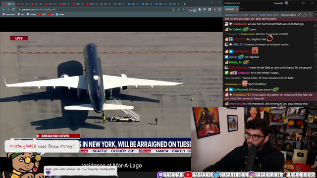 Hasan responds to xQc saying he should be banned for watching a police chase