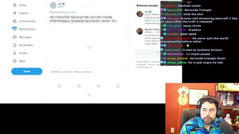 HIKARU'S REACTION TO XQC TWEET