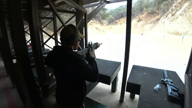 Shooting instructor does the first speed round - gets unlucky