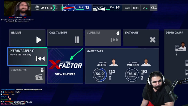 Esfand loses it watching a Madden glitch