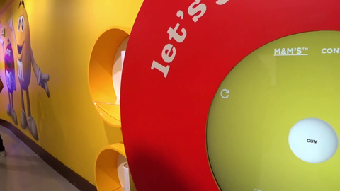 Jabroni Mike tests the word filter of the M&M machine.