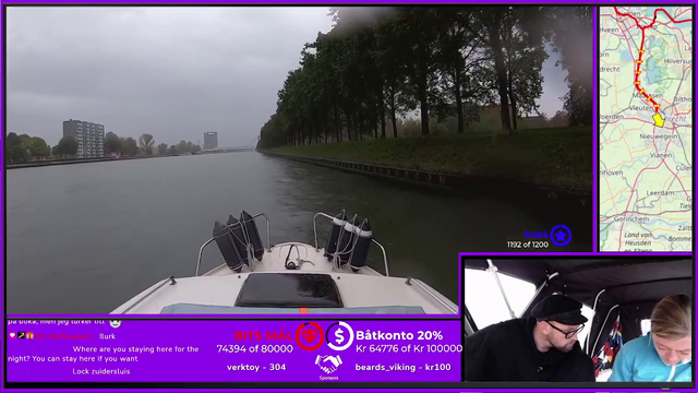 Norwegian streamer crashing his boat in the Netherlands