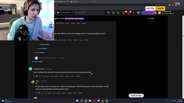 XQC makes an analogy