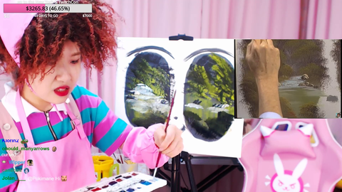 Bob Ross jebaits Korean Streamer
