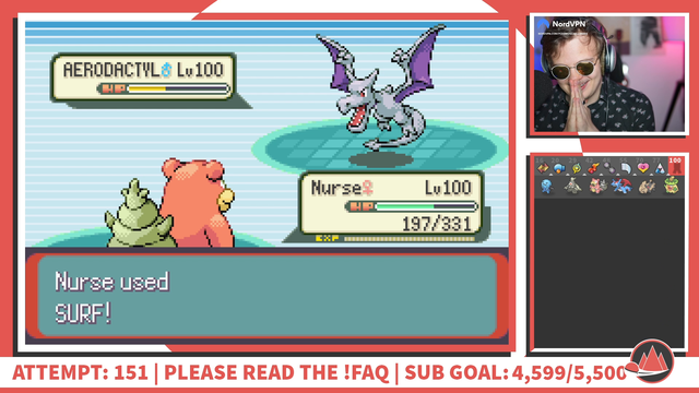 After 151 attempts and close to a year, PokemonChallenges wins the Emerald Kaizo Hardcore Nuzlocke