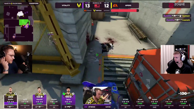 Trumpet Guy envitalizes Vitality CSGO Crowd
