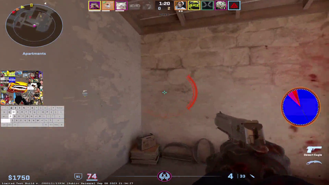 PSP downloads sketchy aimhack, now has malware popups in game, still hits the 1deag